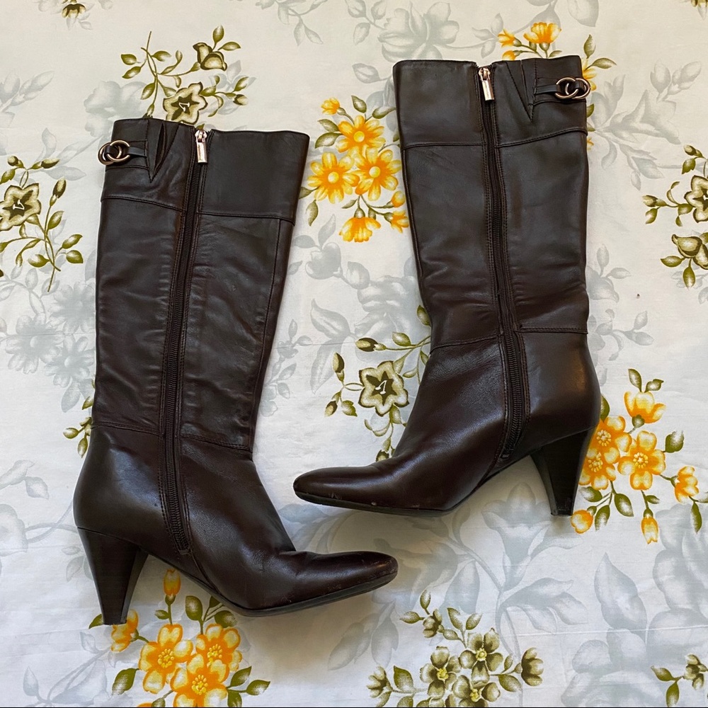 Bandolino Size 6.5 Brown Heeled Boots